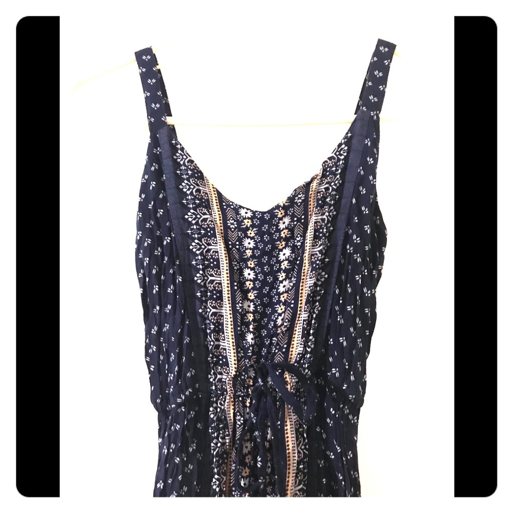 Boho Dress Border Print